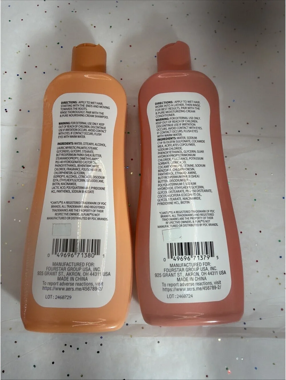 B.Pure Shea Butter Moisturizing Cream Shampoo & Conditioner Set 13.5 oz Each